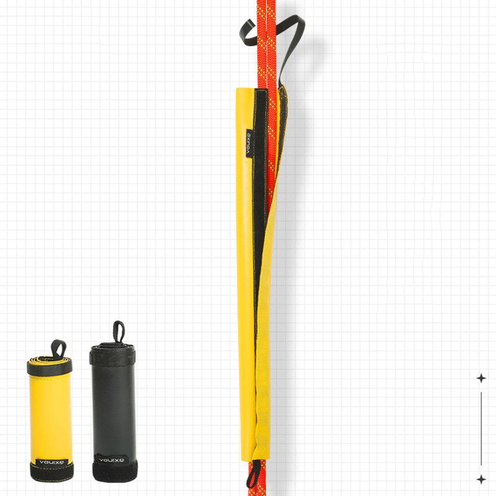 Mayshow Vỏ Bọc Dây Thừng Leo Núi Bằng PVC Màu Đen / Vàng