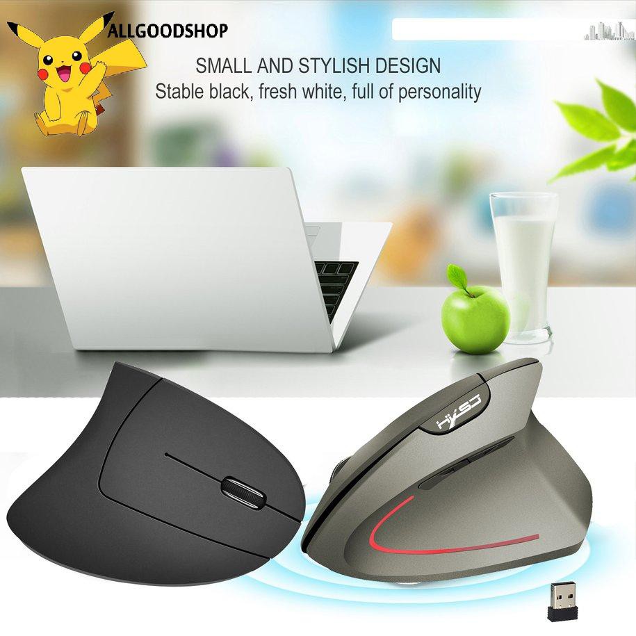 Chuột sạc Wireless Vertical Mouse 2.4G USB Optical Mice With Laptop PC Mouse