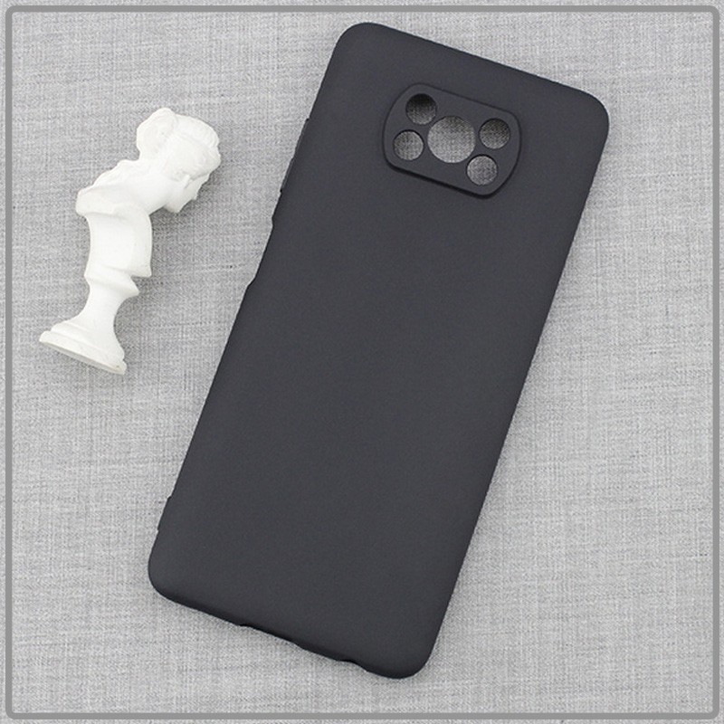 Ốp lưng cho Xiaomi Poco X3 NFC nhựa dẻo TPU Đen - che camera