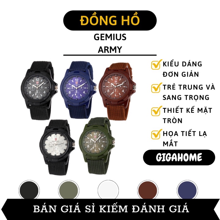 Đồng Hồ Unisex Gemius Army Thạch Anh Thời Thượng, Thép Không Gỉ 8225