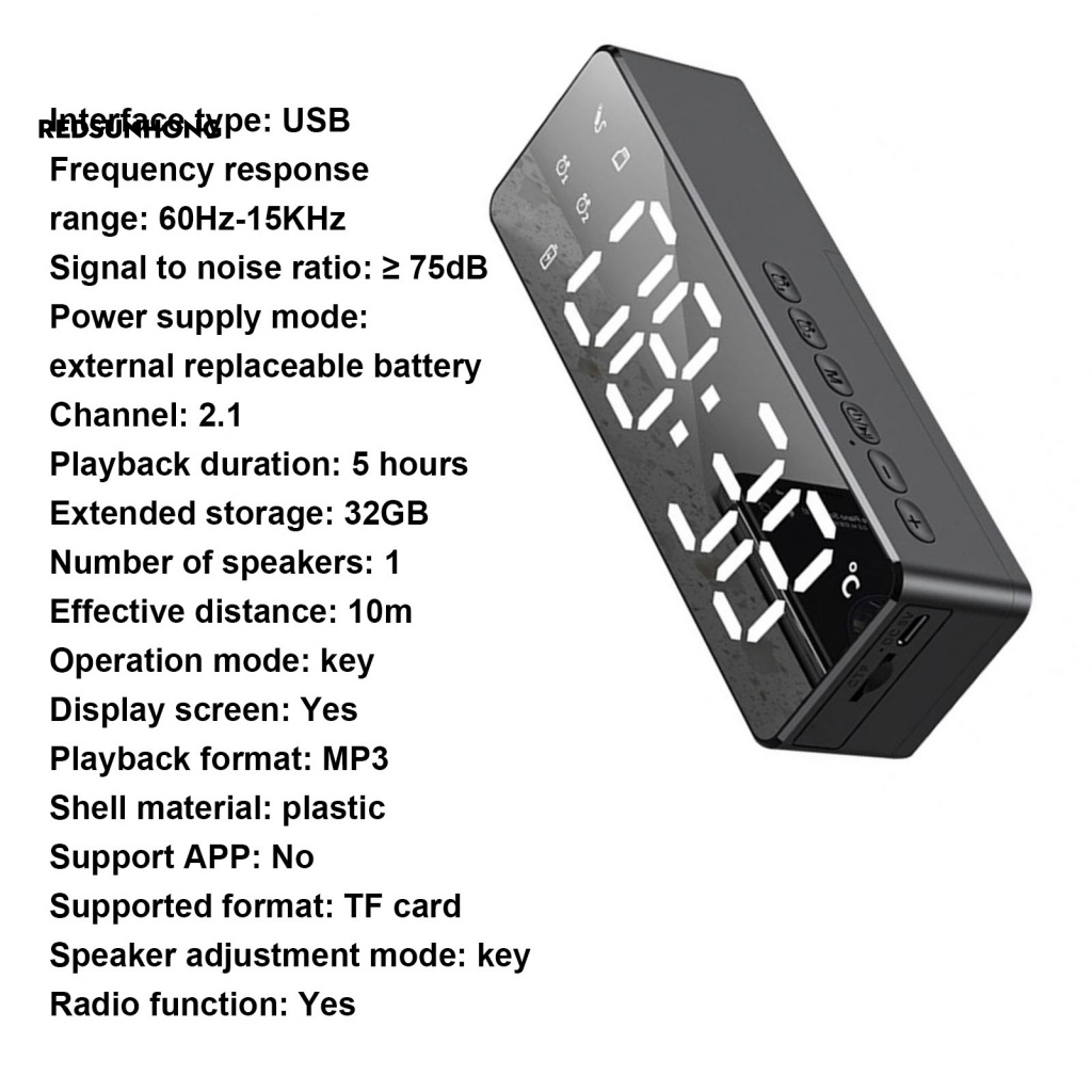 [RSH.z] Loa Bluetooth Hộp Âm Thanh Hay Báo Thức Kép Truyền Nhanh