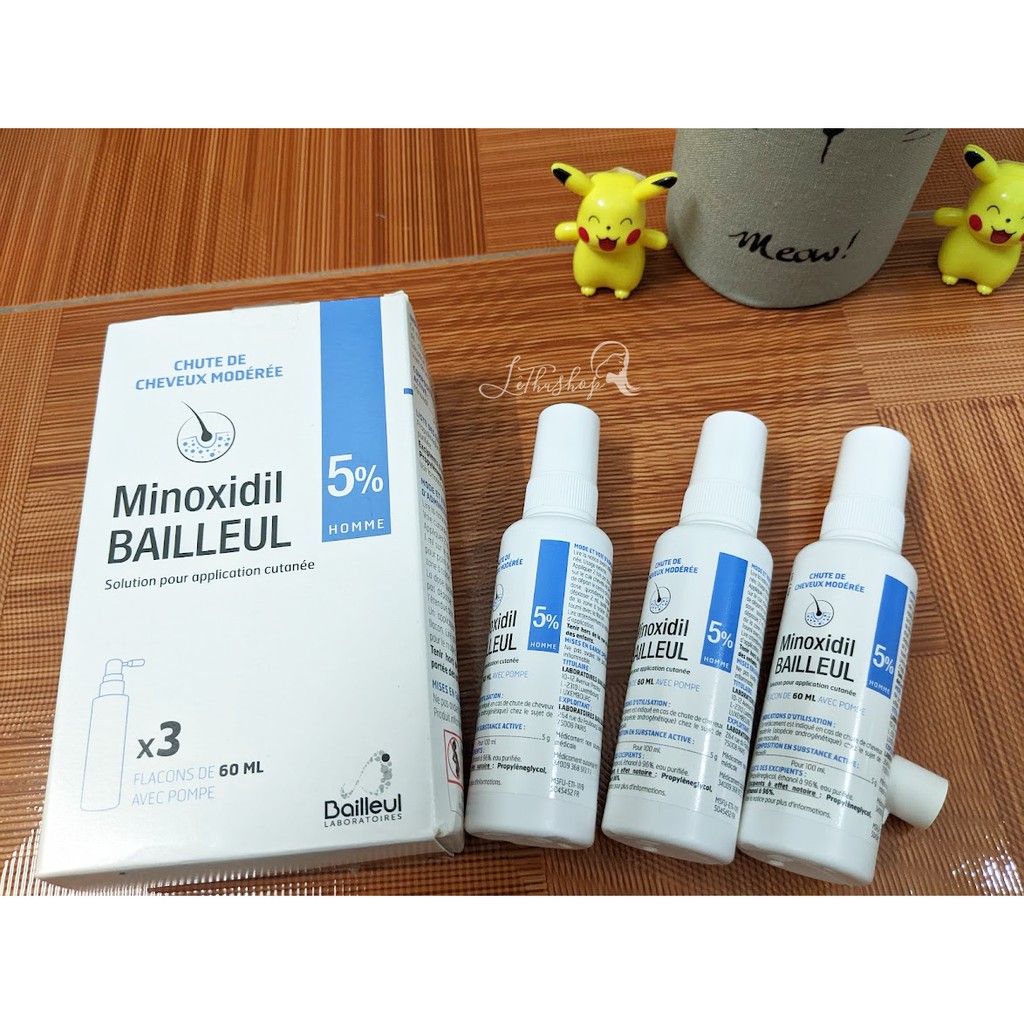 [Nội địa Pháp] Xịt MINOXIDIL - giảm rụng tóc ngăn ngừa hói, kích thích mọc tóc date 5_2024