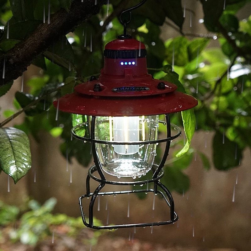 Đèn bão, đèn led camping cắm trại kết hợp trang trí 3 chế độ sáng.