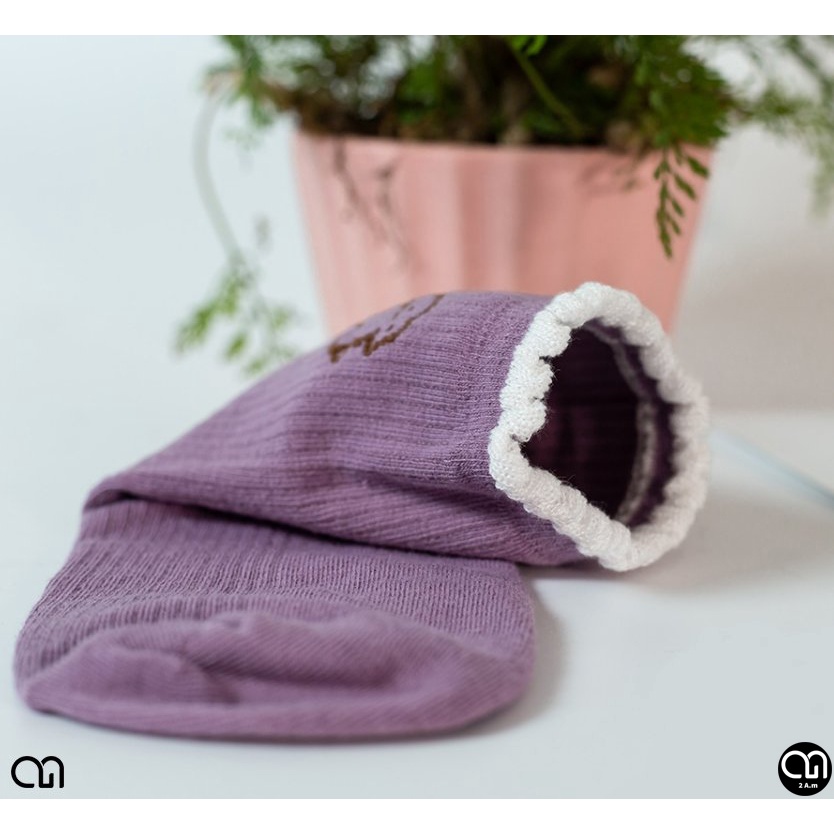 Tất Vớ Cổ Trung Nữ Thời Trang Họa Tiết Bé Ciu Nhiều Màu Unisex Style Hàn Quốc
