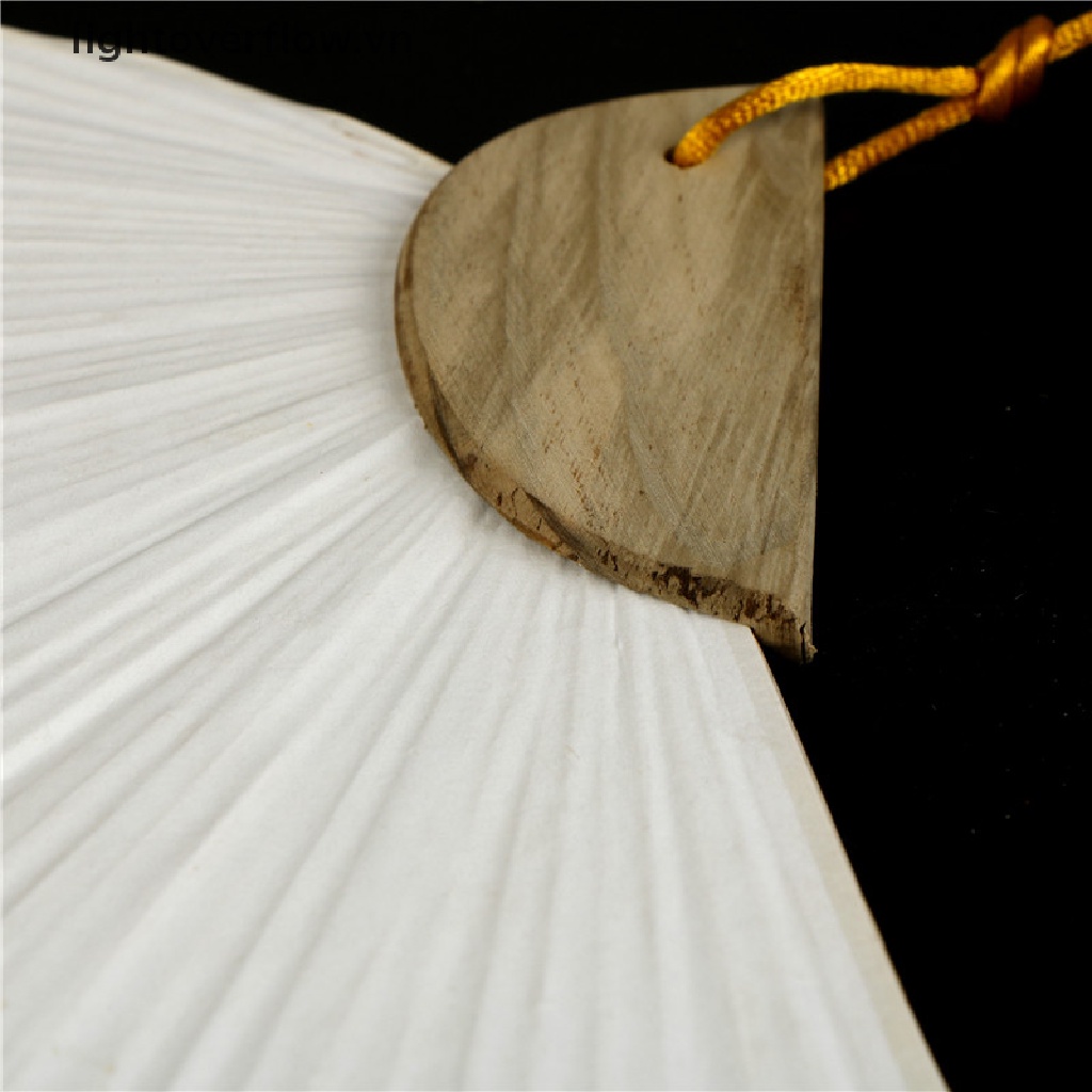 1 Quạt Giấy Gấp Màu Trắng Trang Nhã Dùng Cho Tiệc Cưới