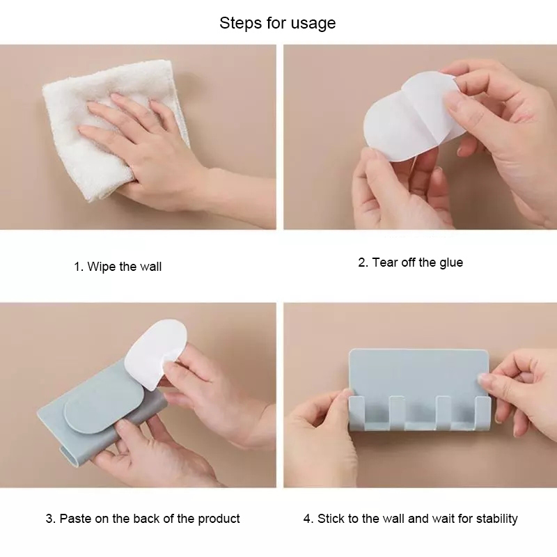 Giá Treo Đồ Gắn Tường Với 4 Móc Tiện Lợi