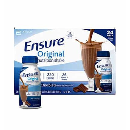 Date 12/23 Thùng 30 chai Sữa Nước Ensure Mỹ hương Vani và Chocola loại 237ml | Siêu Thị Mới