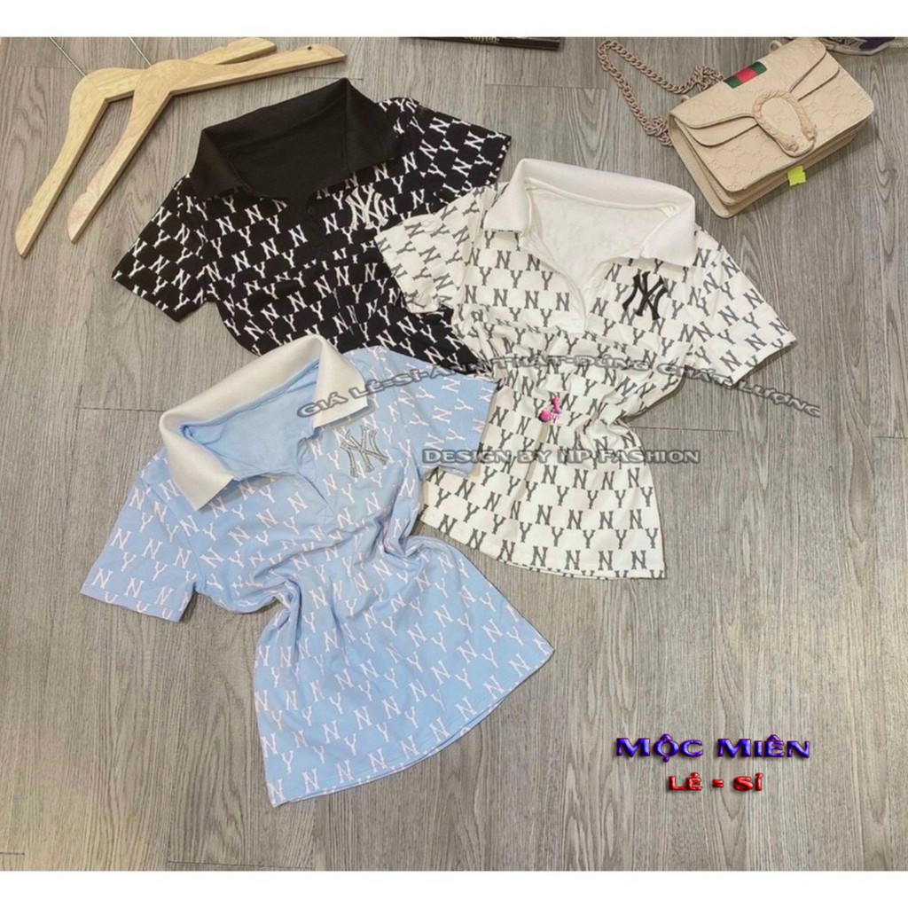 Áo thun nữ có cổ items thêu phong cách hàn quốc cực xinh  mẫu mới thời trang nữ trend 2021
