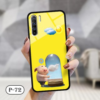 Ốp kính in hình cute Oppo reno 3