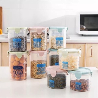 Set 3 hộp nhựa chia vạch có nắp đậy tiện dụng