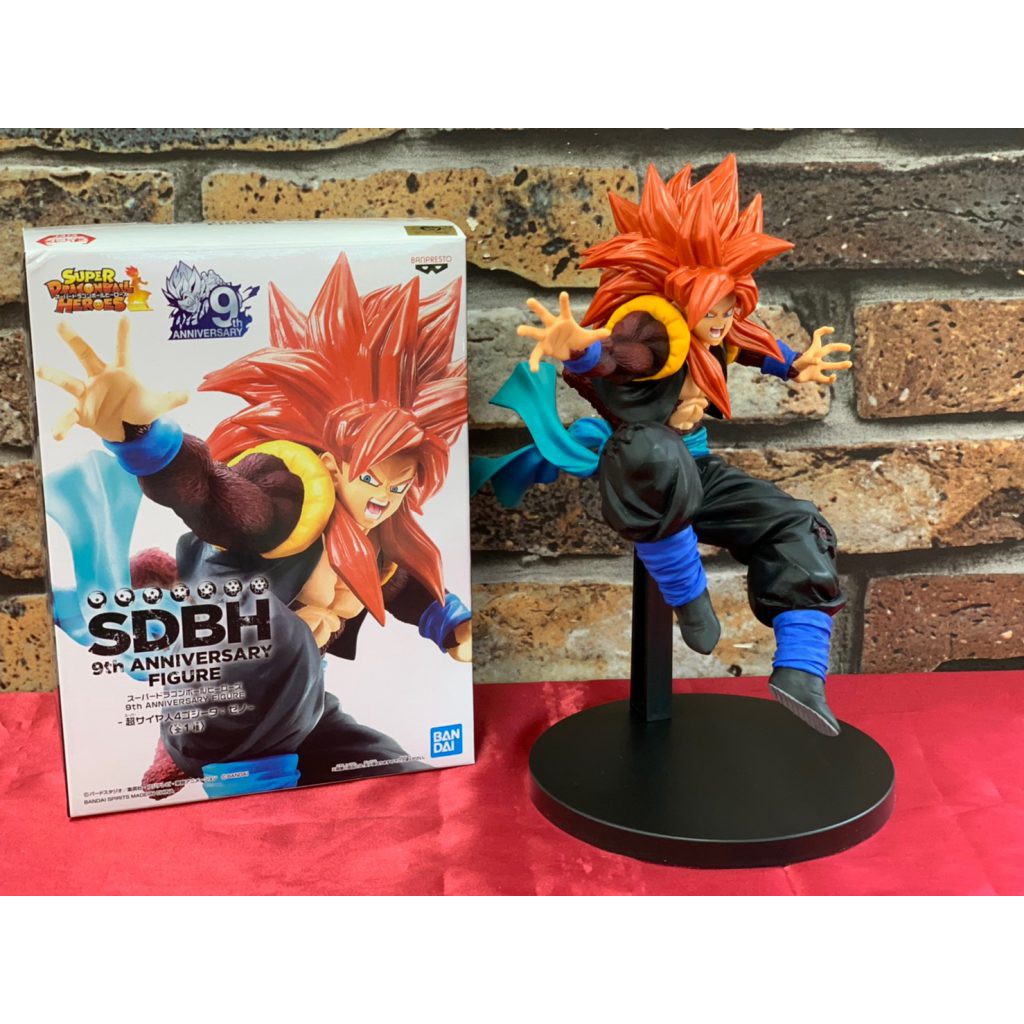 Mô hình Super Dragon Ball Heroes - Gogeta Xeno SSJ4 - 9th Anniversary Figure - chính hãng Nhật Bản