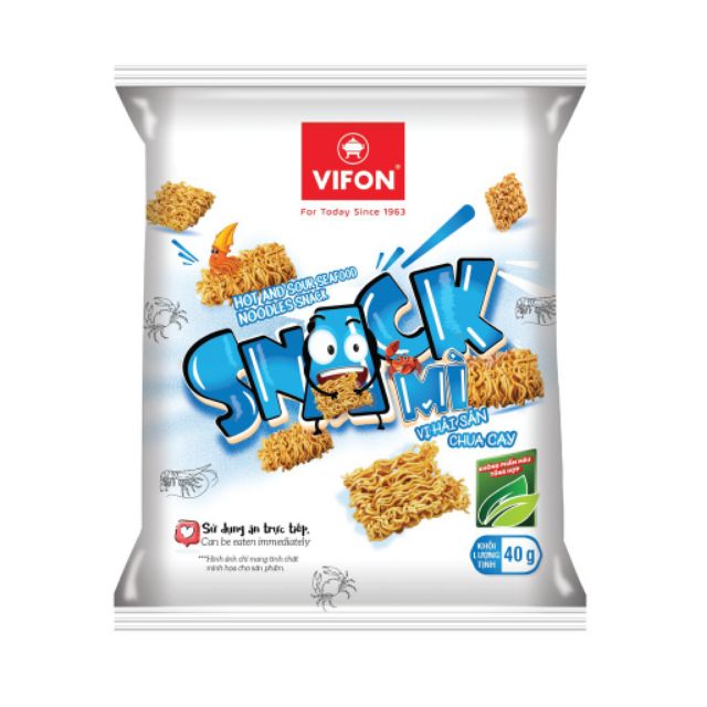 Snack mì Vifon vị hải sản chua cay/ wasabi gói 40gr