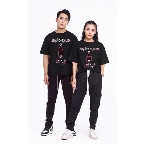 Áo Phông Nam Nữ Unisex QUẢNG CHÂU CAO CẤP Squid Game
