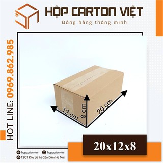 20x12x8 combo 100 hộp carton