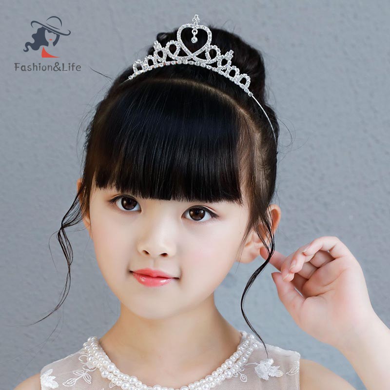 Vương Miện Cài Tóc Phong Cách Công Chúa Cho Bé Gái