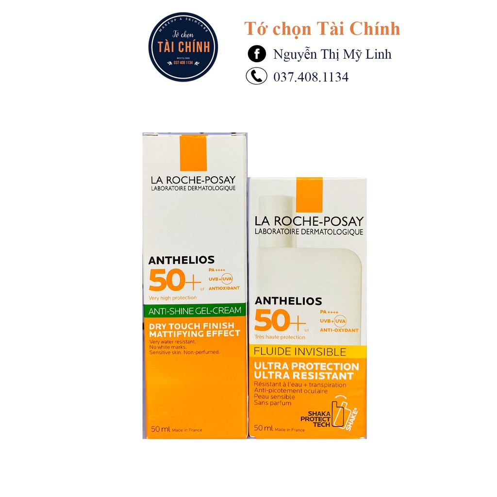Kem chống nắng  LA ROCHE POSAY Dry touch Anti Shine Gel cho da dầu và LA ROCHE POSAY Anthelios Fluide Invisible MẪU MỚI | BigBuy360 - bigbuy360.vn