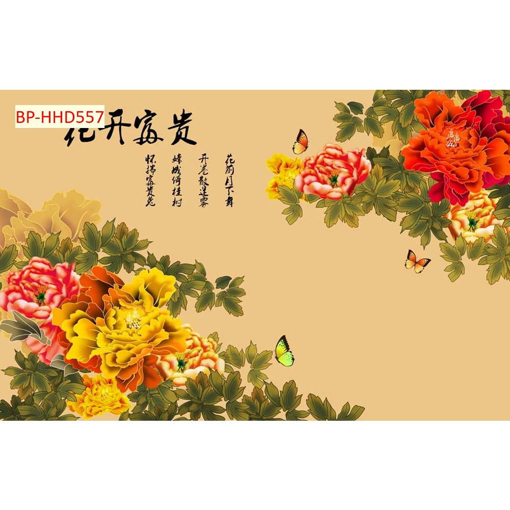 Tranh 3D Dán Tường INDOCHINE Phòng Khách, Phòng Ngủ độc đáo, mẫu mới nhất