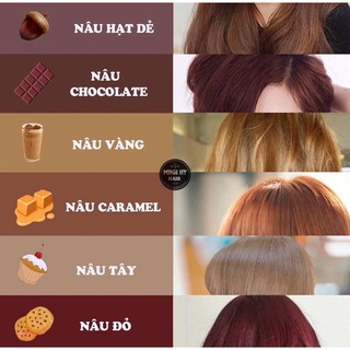Combo thuốc nhuộm tóc màu nâu vàng