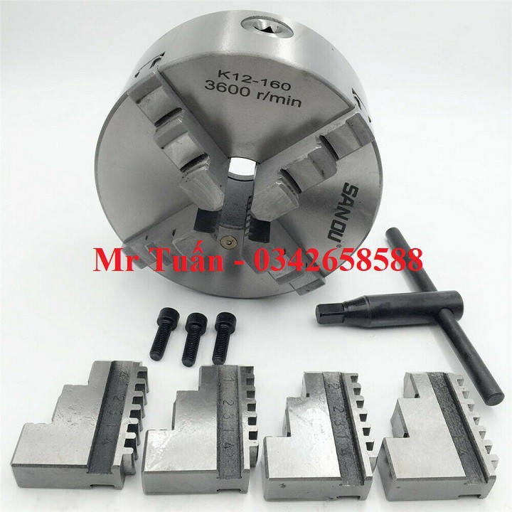 Mâm cặp K12-160 đường kính 160mm
