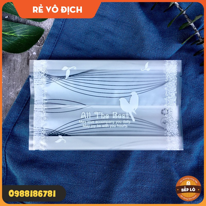 Túi đựng bánh trung thu Chim Hạnh Phúc loại 50gr 75gr 100gr 125gr - 1 set 100 túi