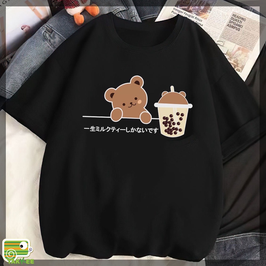 Áo Phông Nữ, Áo Thun Over Size Tay Lỡ Hình Cute Chất Siêu Đẹp
