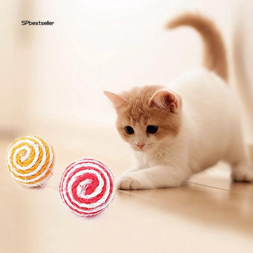 Quả bóng bện dây đồ chơi cho mèo