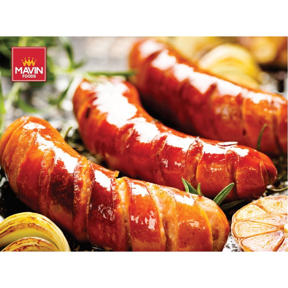 Đồ ăn vặt, Xiên que nướng, lẩu cao cấp - Xúc xích MAVINIA túi 500g [Vỏ ruột cừu tự nhiên, công thức từ Đức] Siêu ngon | BigBuy360 - bigbuy360.vn