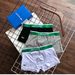 Quần lót nam cá sấu, quần sịp nam logo thêu cotton co dãn 4 chiều - LAC01