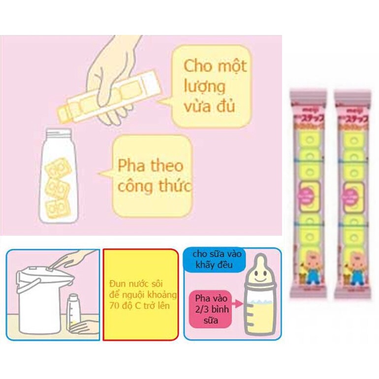 Sữa Công Thức MEIJI Thanh Số 0 &amp; Số 9 Nội Địa Nhật Bản Cho Bé (24 Thanh/Hộp)  - SAKUKO