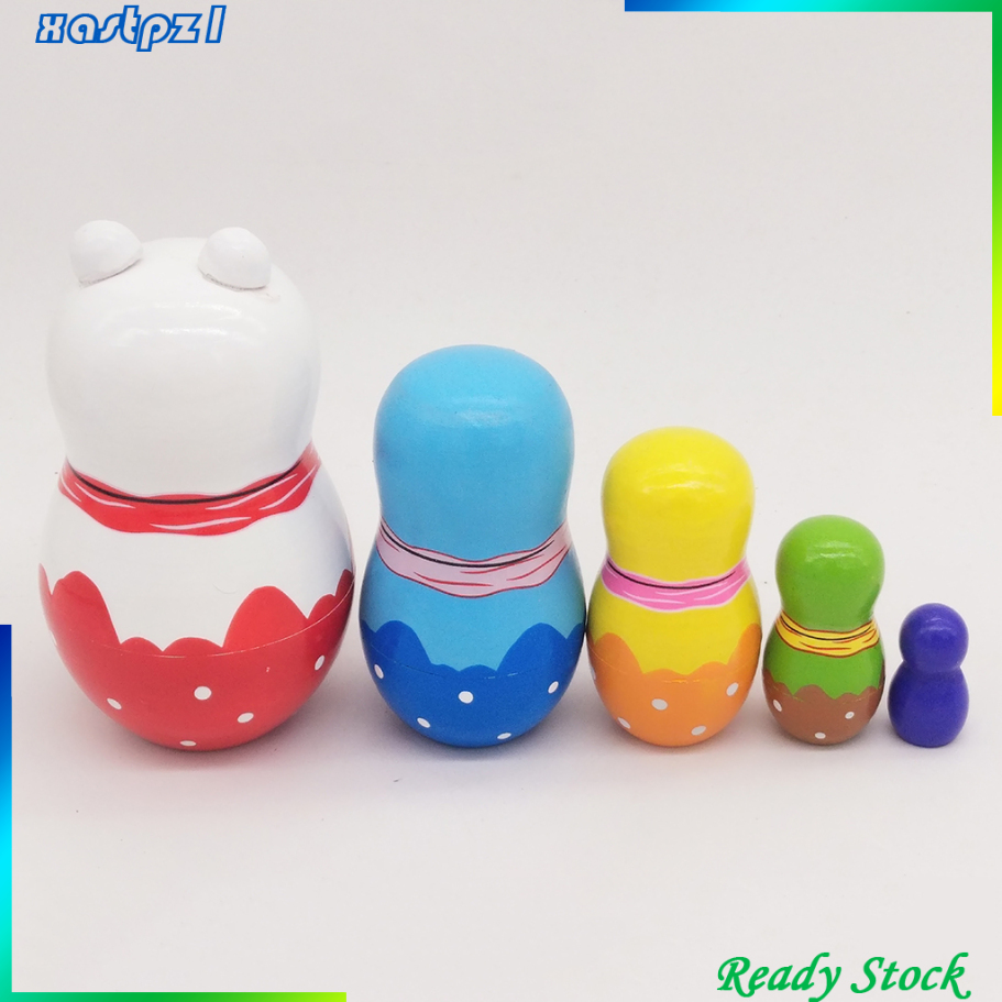 Bộ 5 Búp Bê Nga Matryoshka Bằng Gỗ