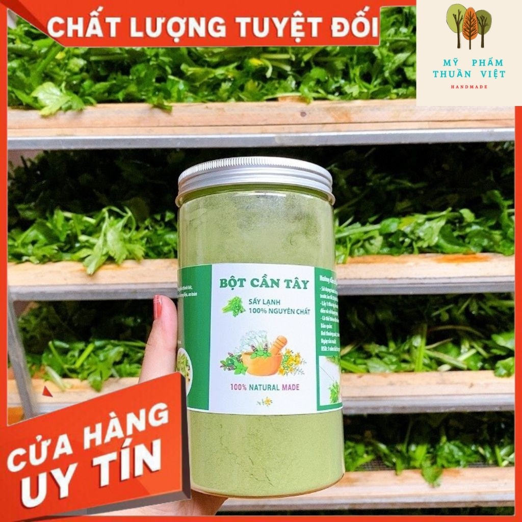 Bột Cần Tây Sấy Lạnh HandMade 500Gr-Tác Dụng Giảm Cân, Giảm Cholesterol, Tốt Hệ Tiêu Hóa, Tốt Cho Người Huyết Áp Cao