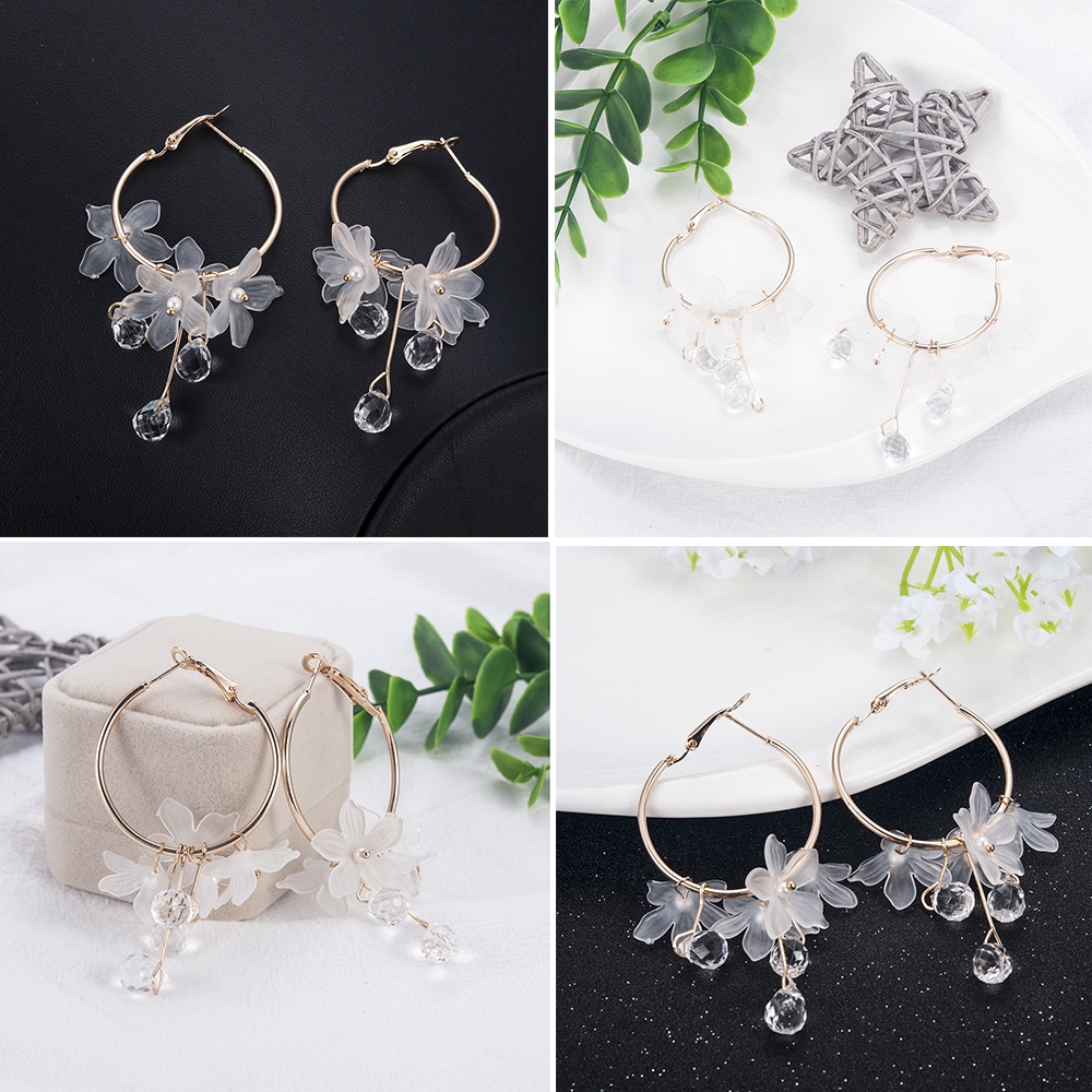 Cod Qipin Hoa tai dạng vòng phong cách Hàn Quốc thời trang cho nữ