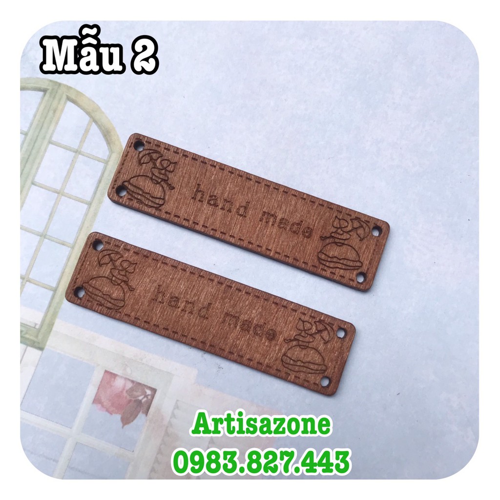 Tag gỗ Handmade - Phụ kiện trang trí - (Đọc kỹ mô tả sản phẩm)