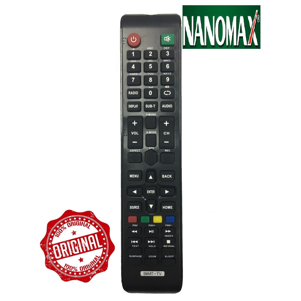 REMOTE ĐIỀU KHIỂN TIVI NANOMAX SMART MẪU 1