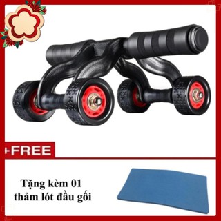 ✅Con Lăn Tập Bụng 4 Bánh🔴FREESHIP🔴Đa Năng Tại Nhà Giúp Tăng Cơ Cùng Con Lăng Dụng Cụ Tập Cơ Bụng Cho Nam Nữ[TẶNG THẢM]