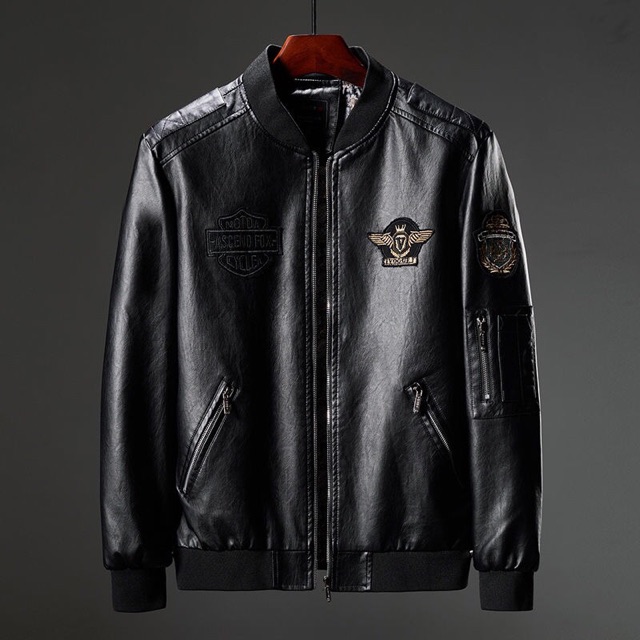 Áo khoác da nam Biker jacket 50-110kg