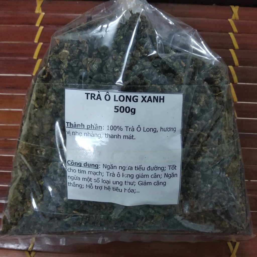 [QUÁ RẺ] 1KG CHÈ Ô LONG XANH MỘC CHÂU CAO CẤP LOẠI 1 (2 túi 500g) - Trà Oolong Tea hương vị nhẹ nhàng, thanh mát