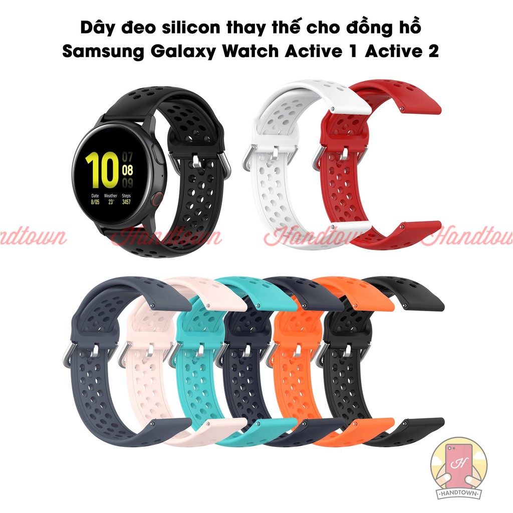 Dây đeo silicon thay thế cho đồng hồ Samsung Galaxy Watch Active 1 Active thumbnail