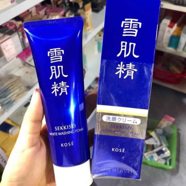 SỬA RỬA MẶT KOSE SEKKISEI WHITE WASHING CREAM 120Gr