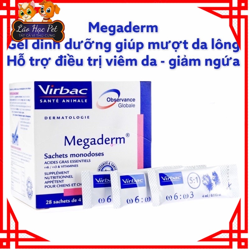 Dinh dưỡng chó mèo - Hộp Gel Dinh Dưỡng Virbac Megaderm