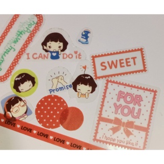 Set stickers trang trí sổ