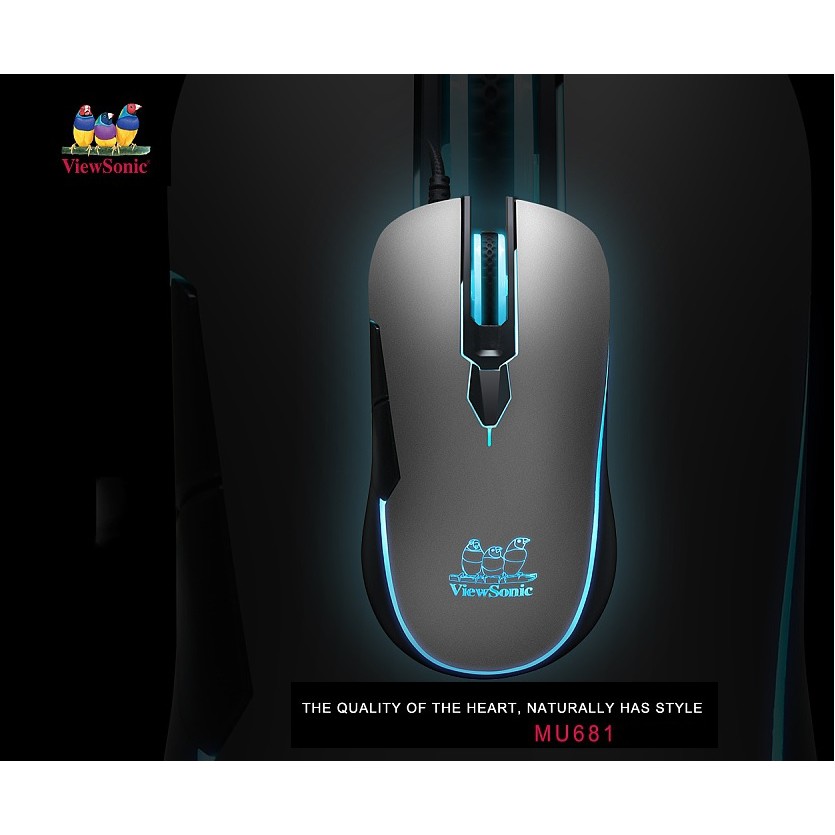 Chuột gaming ViewSonic MU681 RGB 4000 DPI siêu chất (BH 12 Tháng)