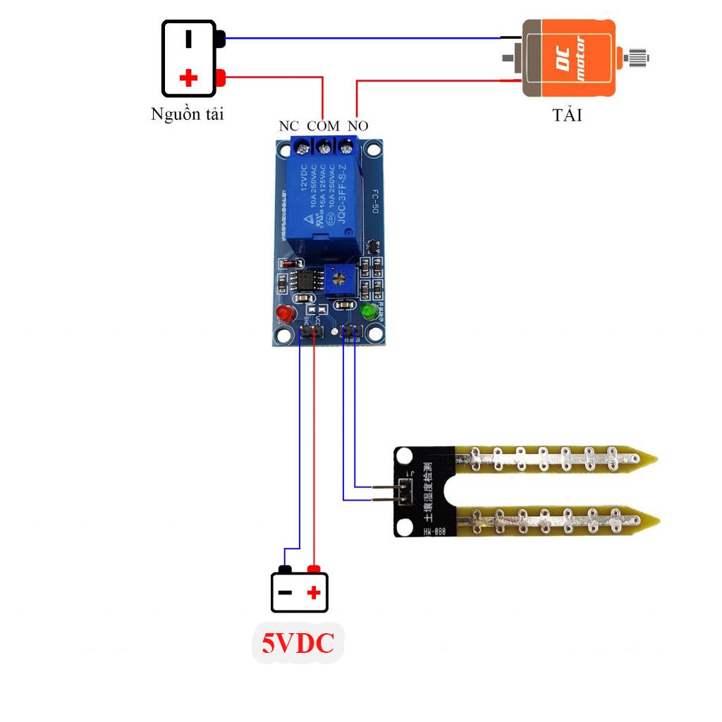 Module Cảm Biến Độ Ẩm Đất có Relay