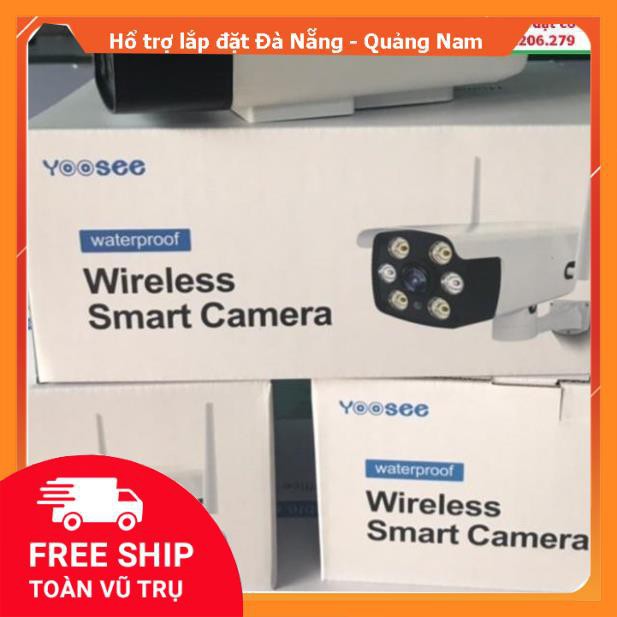 Rẻ Vô địch Shopee Camera ko dây Yoosee 3.0MP Ngoài trời Đêm có màu