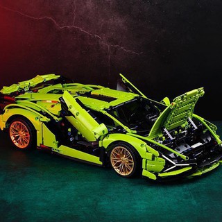Bộ lắp ghép xe lamborghini Sian FKP37 bản có động cơ điều khiển từ xa tương thích với Technic