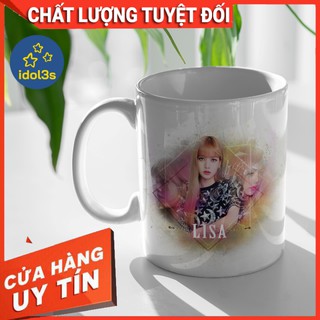 Ly sứ in hình Lisa Blackpink - idol3s - Món quà độc đáo dành cho Fan Cứng
