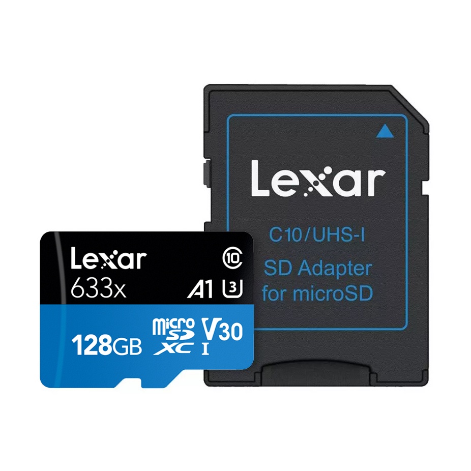 Thẻ nhớ Lexar High-Performance 633x microSDHC™ UHS-I Cards 128GB - Hàng chính hãng