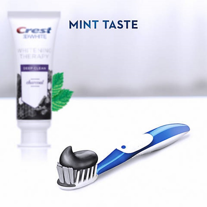 Kem Đánh Răng Crest 3D White Whitening Therapy Toothpaste – Charcoal, 116g [Hàng Mỹ]