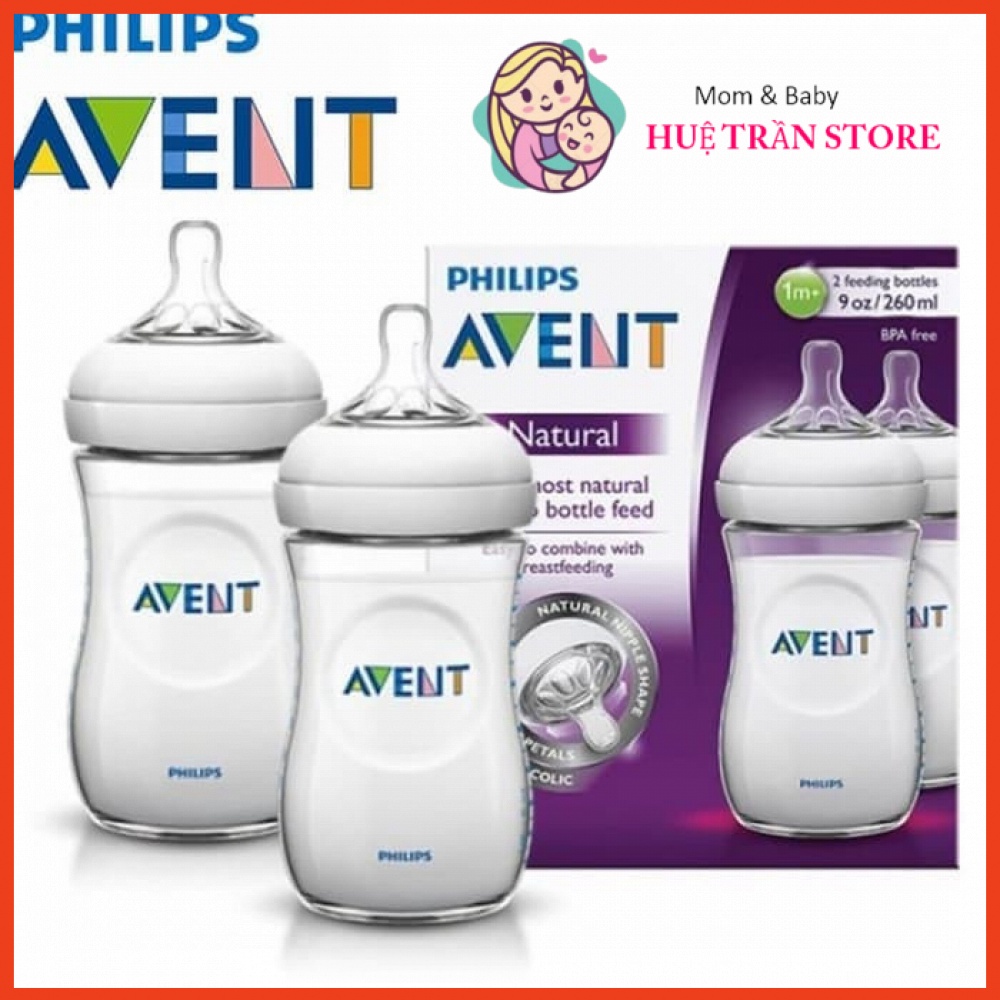 Bình sữa philips Avent natural 125ml 260ml 330ml