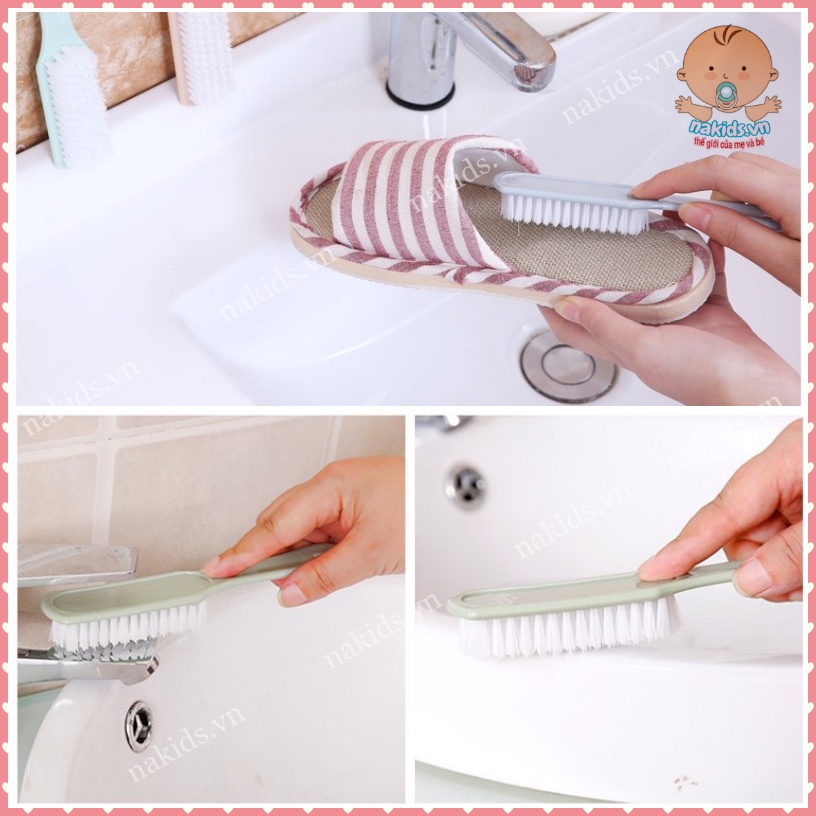 Bàn Chải Chà Giày, Giặt Quần Áo, Chải Lông Chó Mèo, Cọ Rửa Nhà Tắm Đa Năng Cán Dài